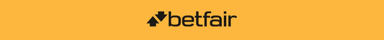 Casas de apostas confiáveis: Betfair (logo em caracteres negros sobre fundo amarelo)